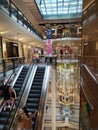 Interior of Palladium shoppingmall in Prague, Czech Royalty Free Stock Photo
