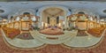 360 interior panorama of Holy Trinity Catholic Church in Sovata, Romania