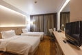 Interior panorama of standard room of Resort Hotel