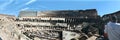 Interior Panorama View of the Roman Coliseum and the Hypogeum Royalty Free Stock Photo