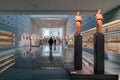 Interior panoramic view of the new Acropolis Museum in Athens city