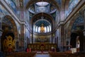 Interior of the Panteleimon Cathedral of the Christian New Athos Simon-Kananite Monastery in Abkhazia, founded in 1875 and