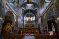 Interior of the Panteleimon Cathedral of the Christian New Athos Simon-Kananite Monastery in Abkhazia, founded in 1875 and