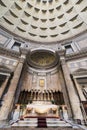 Interior of the Pantheon of Rome