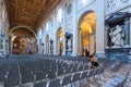 Interior of the Papal Archbasilica of St. John Lateran, Rome Royalty Free Stock Photo