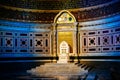 Interior and papal cathedra in Archbasilica of St. John Lateran in Rome Royalty Free Stock Photo