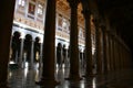 Interior of Papal Cathedral of Saint Paul outside the wall, Rome Royalty Free Stock Photo