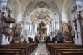 The interior of the Parish Church of the assumption of Mary in Schongau, Germany,
