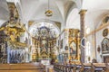 Interior of the Parish Church in Traunkirchen Royalty Free Stock Photo