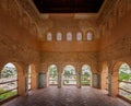 Interior of Partal Palace at El Partal area of Alhambra - Granada, Andalusia, Spain Royalty Free Stock Photo