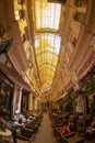 Interior of the Passage Macca-Villacrosse, Bucharest, Romania Royalty Free Stock Photo