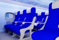 Interior passenger aircraft. Royalty Free Stock Photo