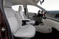 White front seats in a passenger car Royalty Free Stock Photo