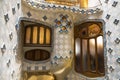 Interior patio of Casa Batllo in Barcelona, Catalonia