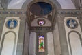 Interior of Pazzi Chapel (Cappella dei Pazzi) in first cloister Royalty Free Stock Photo