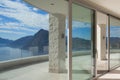 Interior of a penthouse, windows