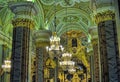 Interior of the Peter and Paul Cathedral in St. Petersburg Royalty Free Stock Photo