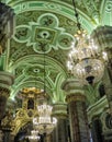 Interior of the Peter and Paul Cathedral in St. Petersburg Royalty Free Stock Photo