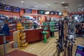 Interior of a photo store with analog film and photo equipment for sale