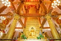 Interior of Phrathat Nong Bua. The pagoda modeled from Mahabodhi Temple India