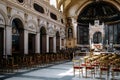 Interior of Piazza di Cecilia inTrastevere.