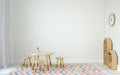 Interior of playroom. 3d render. Royalty Free Stock Photo