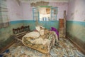 Interior of poor African house following flooding disaster Royalty Free Stock Photo