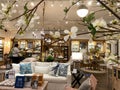 The interior of a Pottery Barn at an indoor mall in Orlando, Florida