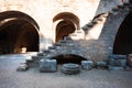 The interior premises of the National Archaeological Museum on the island of Rhodes in the eponymous old town of Rhodes Royalty Free Stock Photo