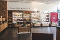 Interior of the Pret a Manger cafe on Sheldon Square, London Royalty Free Stock Photo