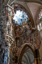 Interior of the Primate Cathedral of Saint Mary in Toledo, Spain