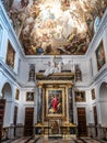 Interior of the Primate Cathedral of Saint Mary in Toledo, Spain