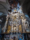 Interior of the Primate Cathedral of Saint Mary in Toledo, Spain