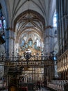 Interior of the Primate Cathedral of Saint Mary in Toledo, Spain