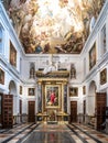 Interior of the Primate Cathedral of Saint Mary in Toledo, Spain