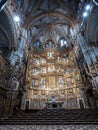Interior of the Primate Cathedral of Saint Mary in Toledo, Spain