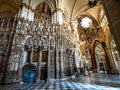 Interior of the Primate Cathedral of Saint Mary in Toledo, Spain