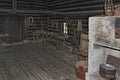 Old log cabin interior Royalty Free Stock Photo