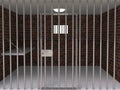 The interior of the prison cell Royalty Free Stock Photo