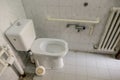 interior of private restroom toilet public bathroom Royalty Free Stock Photo