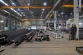 Interior of the production room of a metal fabrication plant