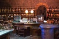 Interior of professor Snape magic jags collection. Decoration Warner Brothers Studio for Harry Potter. UK