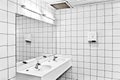 Interior of public restroom Royalty Free Stock Photo