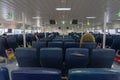 interior of the public transport passenger boat that makes the lisbon-barreiro crossing