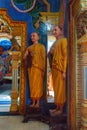 Interior of Purana Viharaya, Sri Pushparama Vihara, Buddha statues, Balapitiya, Sri Lanka