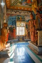 Interior of Purana Viharaya, Sri Pushparama Vihara, Buddha statues, Balapitiya, Sri Lanka