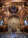 Interior of Putna monastery, Bucovina, Romania