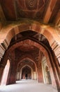 Interior of Qila-i-kuna Mosque, Purana Qila, New Delhi, India