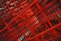 Interior Rafters of a Barn Royalty Free Stock Photo