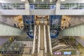 Interior of railway station connected to the Elements shopping mall in Hong Kong